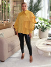Elvia Ruffle Top (Yellow) - Ninth and Maple Top