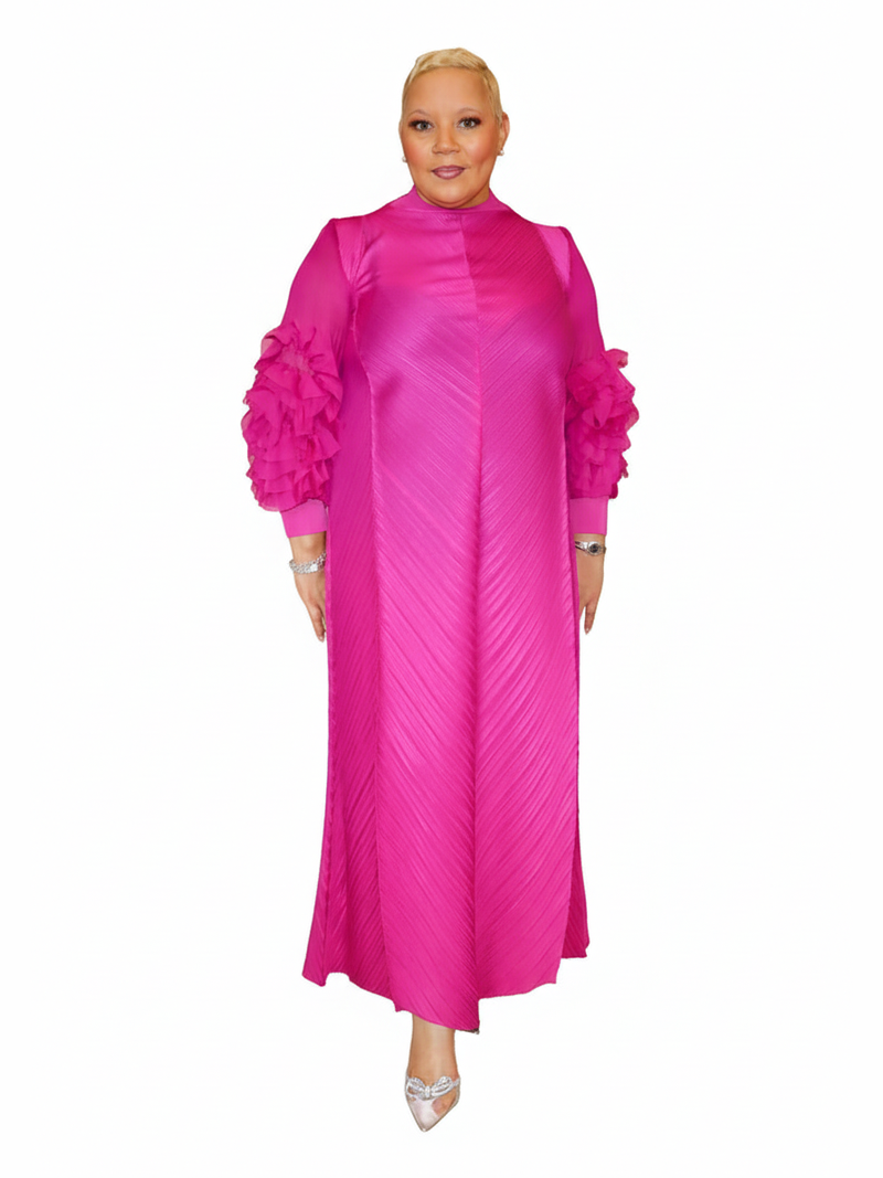 Cece Dress Fushia - White Background