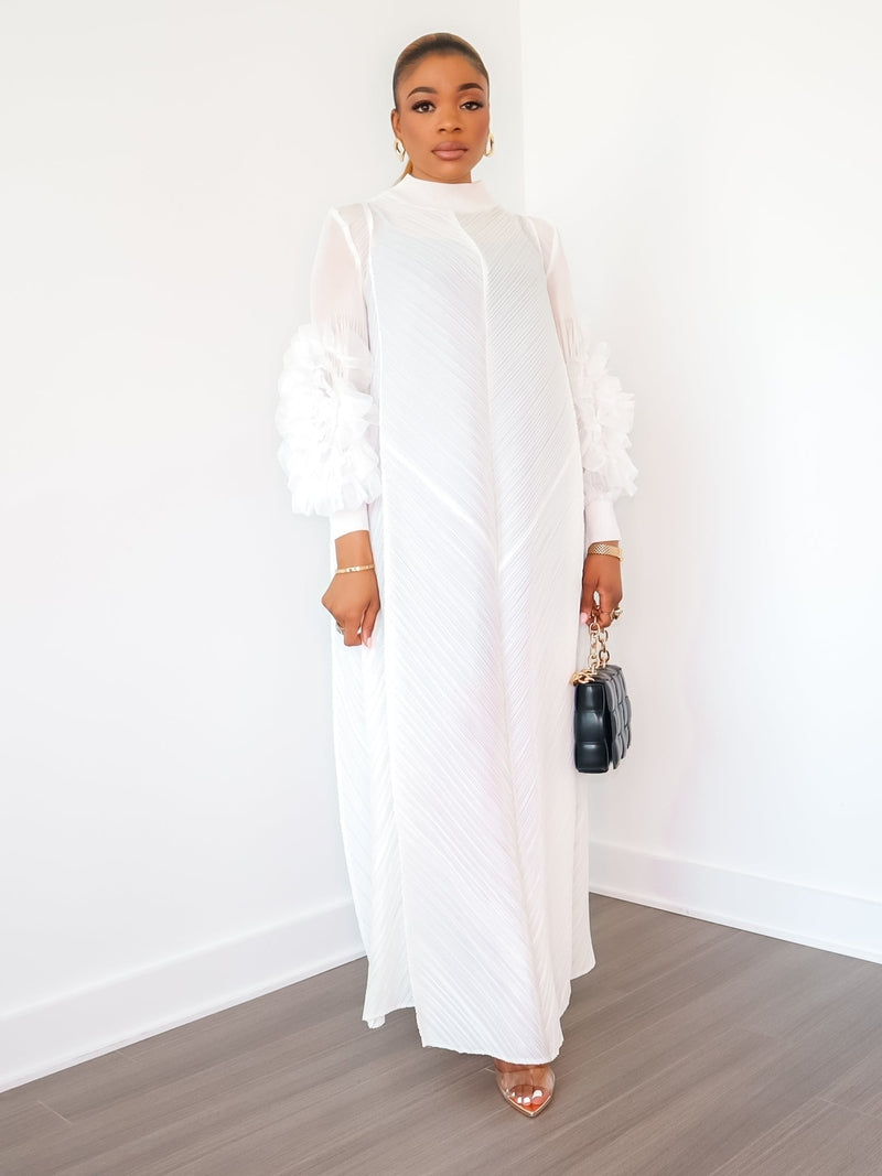 Cece Dress (White) Sample