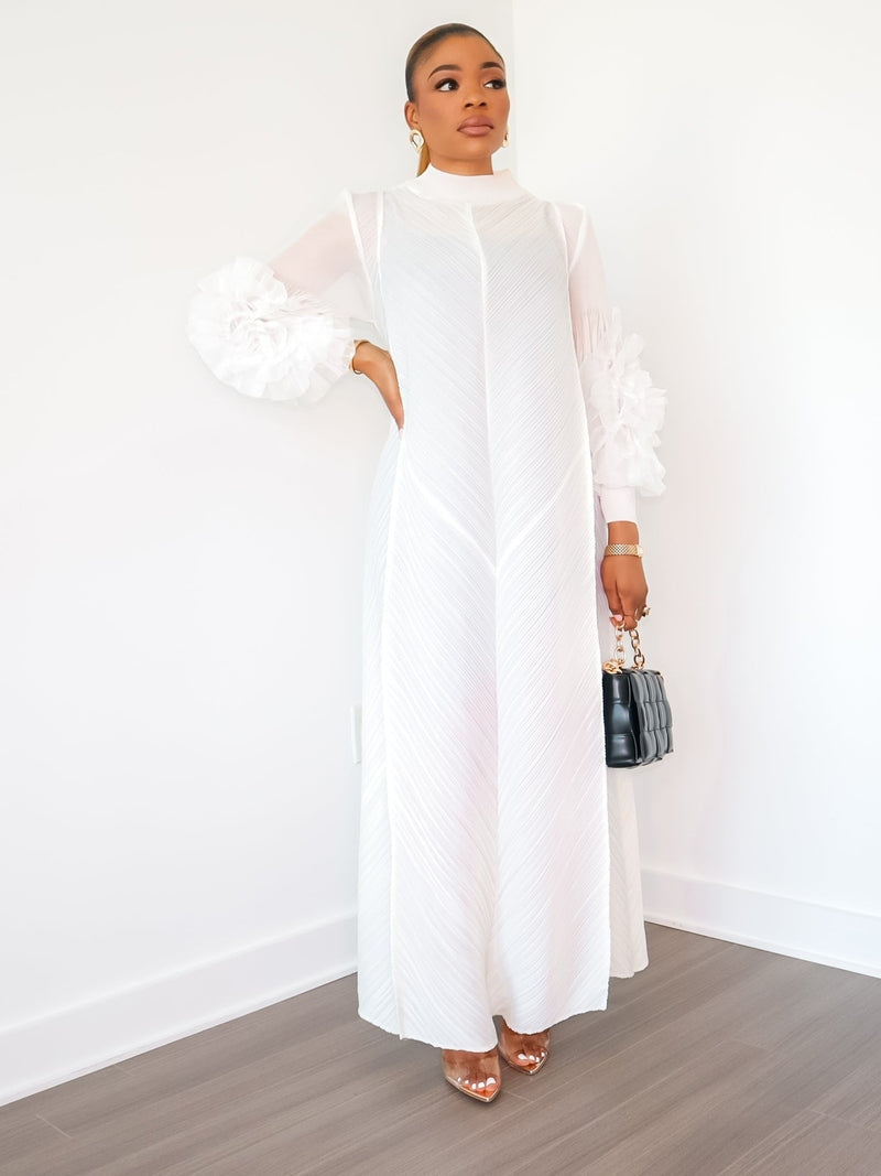 Cece Dress (White) Sample