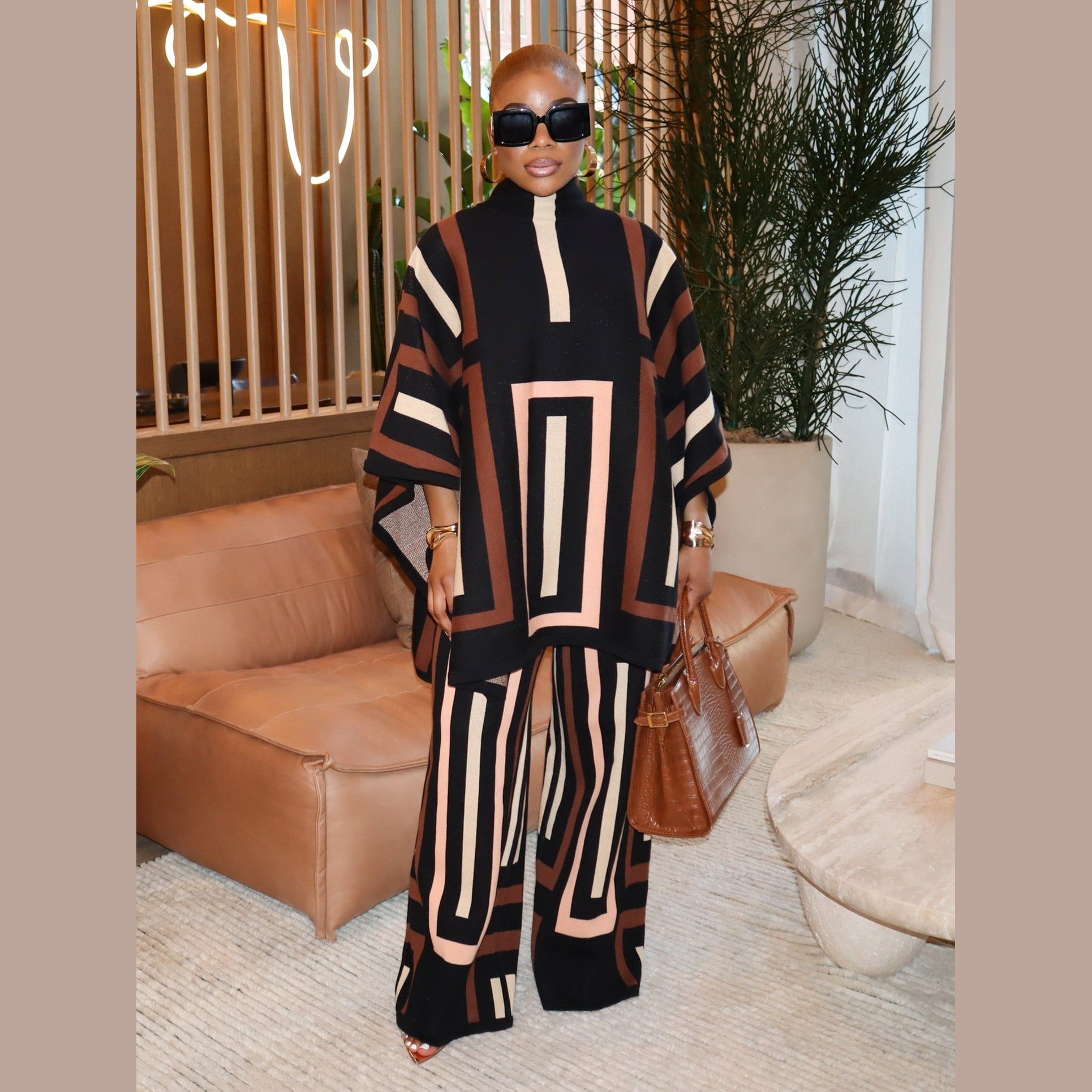 Viola Knit Pants – Multicolor Wide-Leg Knit Pants