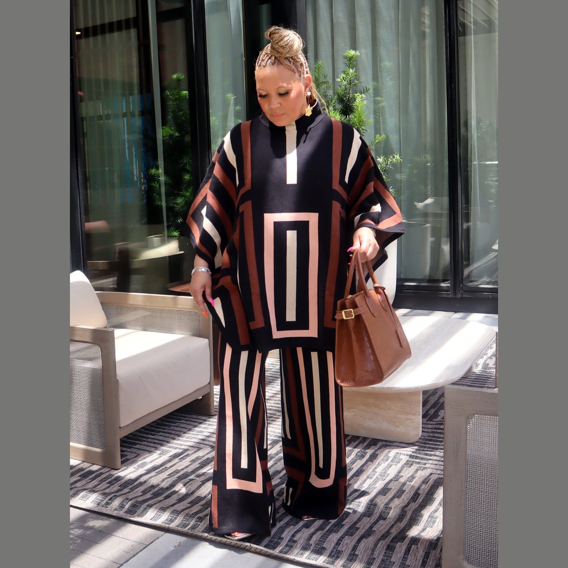 Viola Knit Pants – Multicolor Wide-Leg Knit Pants