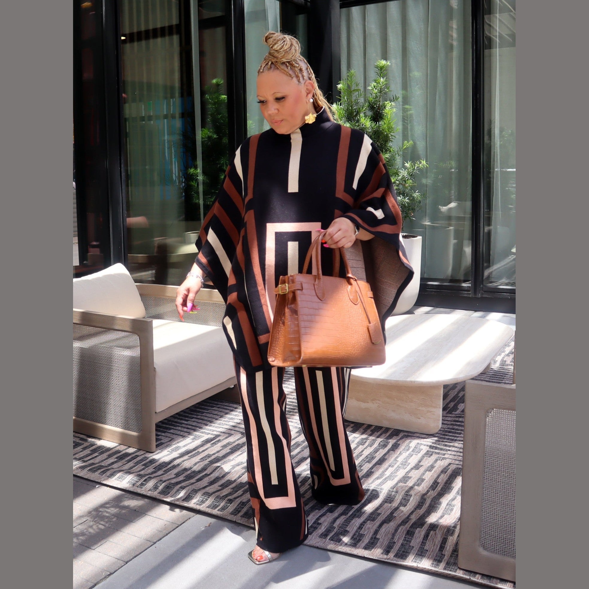 Viola Knit Pants – Multicolor Wide-Leg Knit Pants