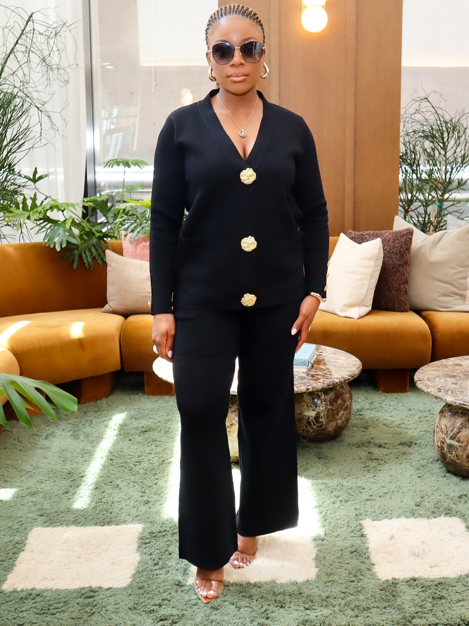 Audry Knit Set (Black) Pre-order Ships End Oct