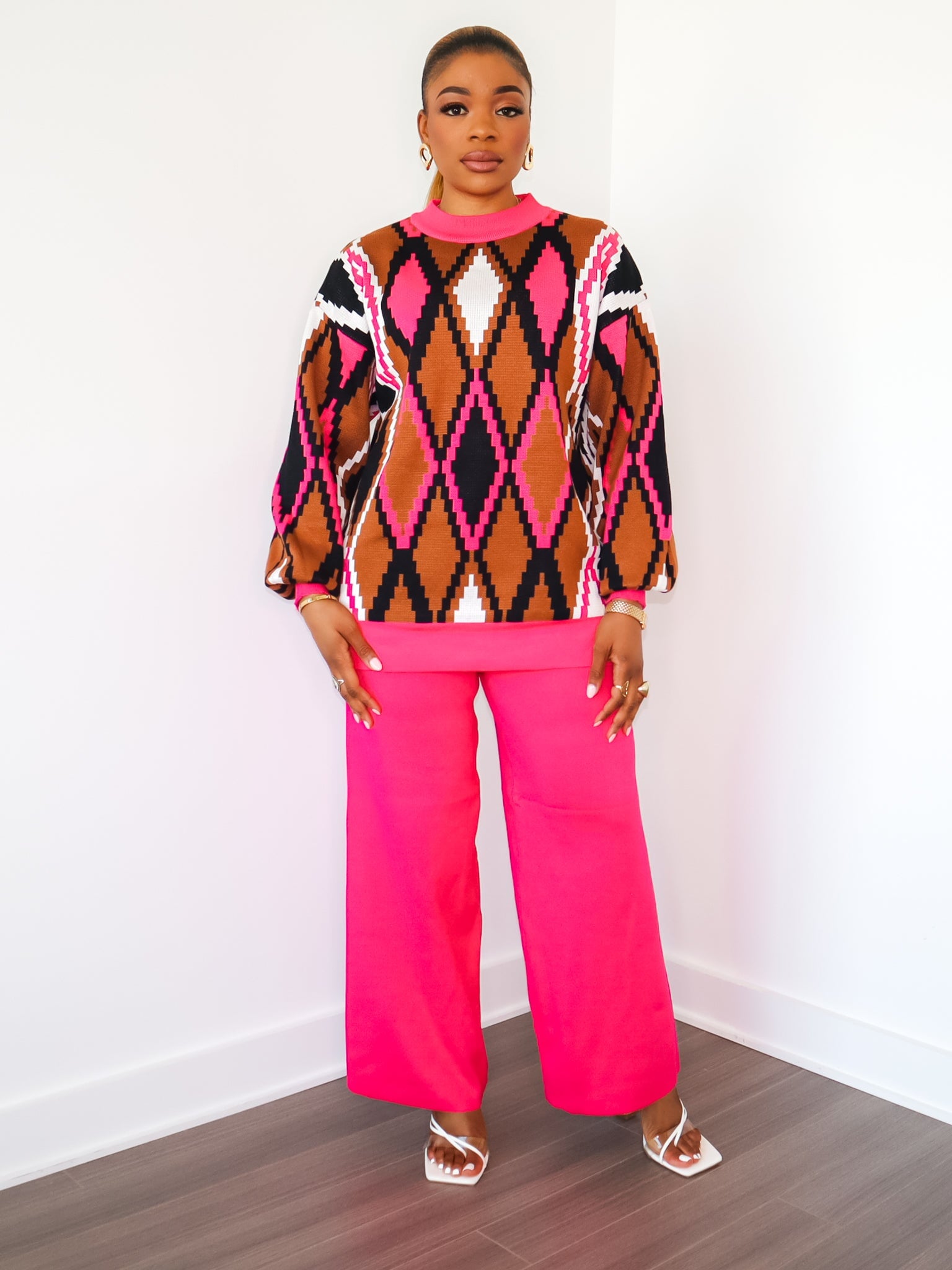 Audra Knit Set (Pink) - Ninth and Maple SET