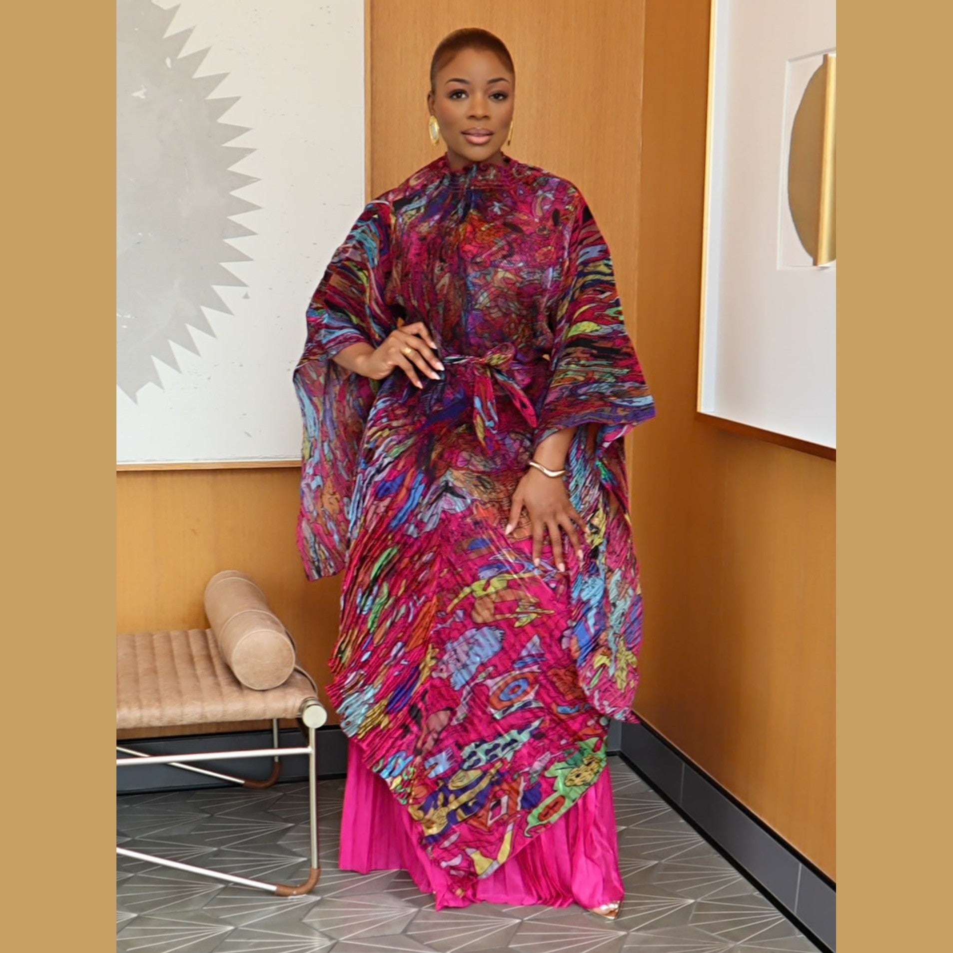 Frida Pant Set (Burgundy) (SAMPLE)