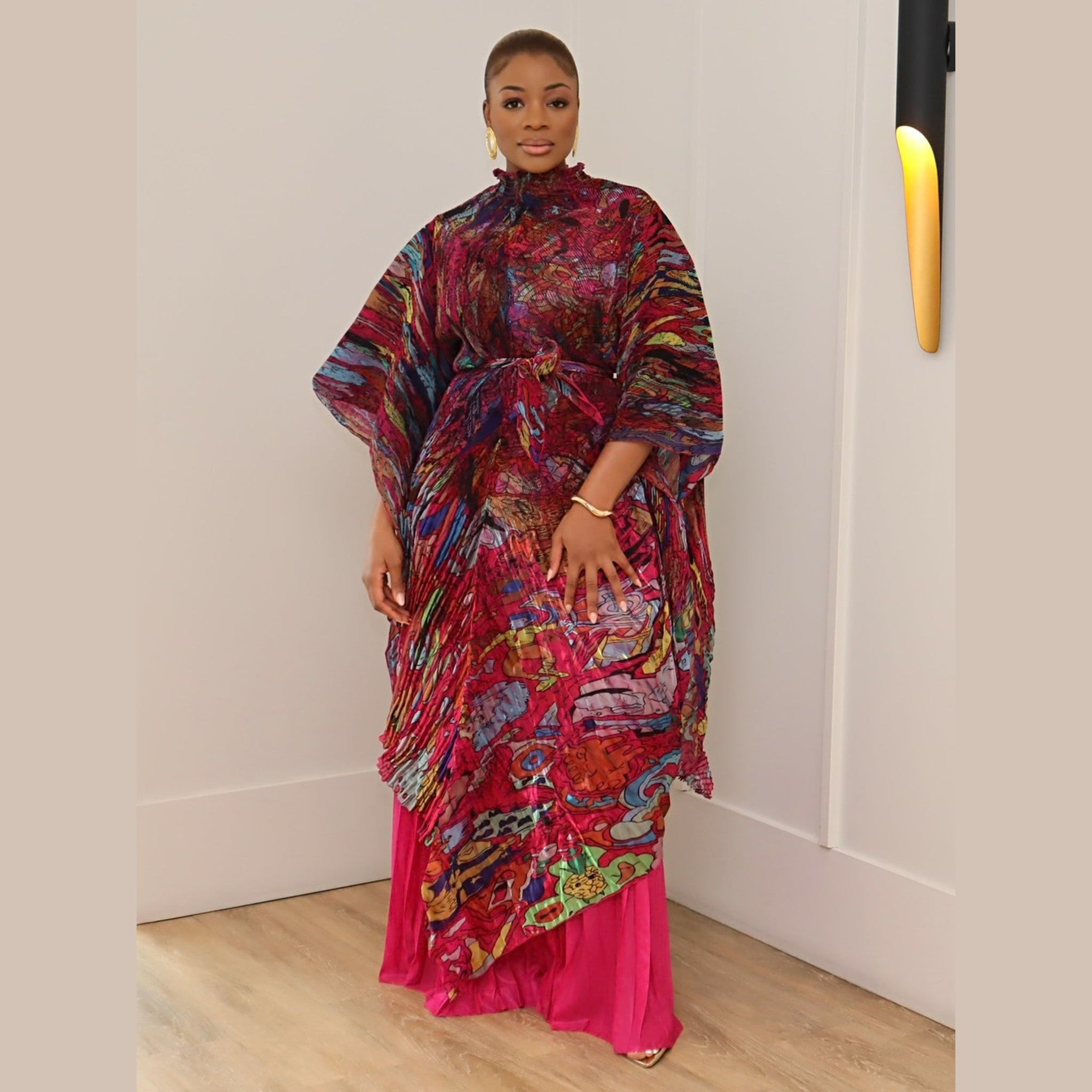 Frida Pant Set (Burgundy) (SAMPLE)