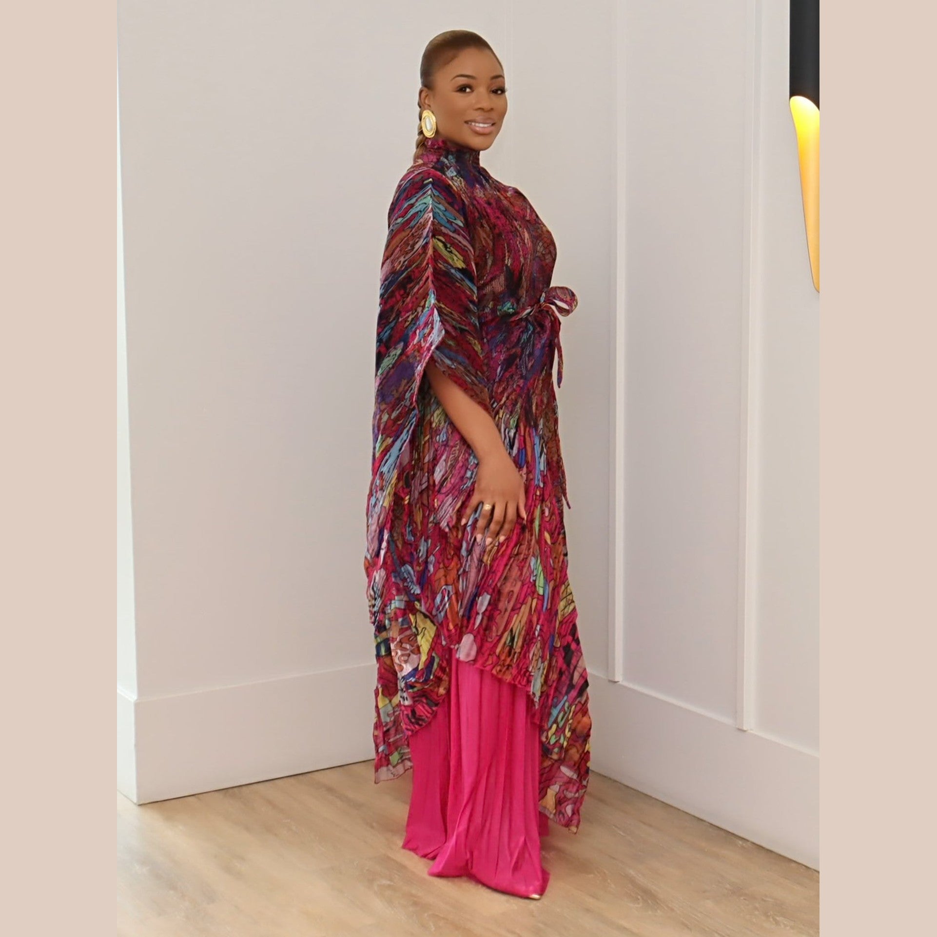 Frida Pant Set (Burgundy) (SAMPLE)