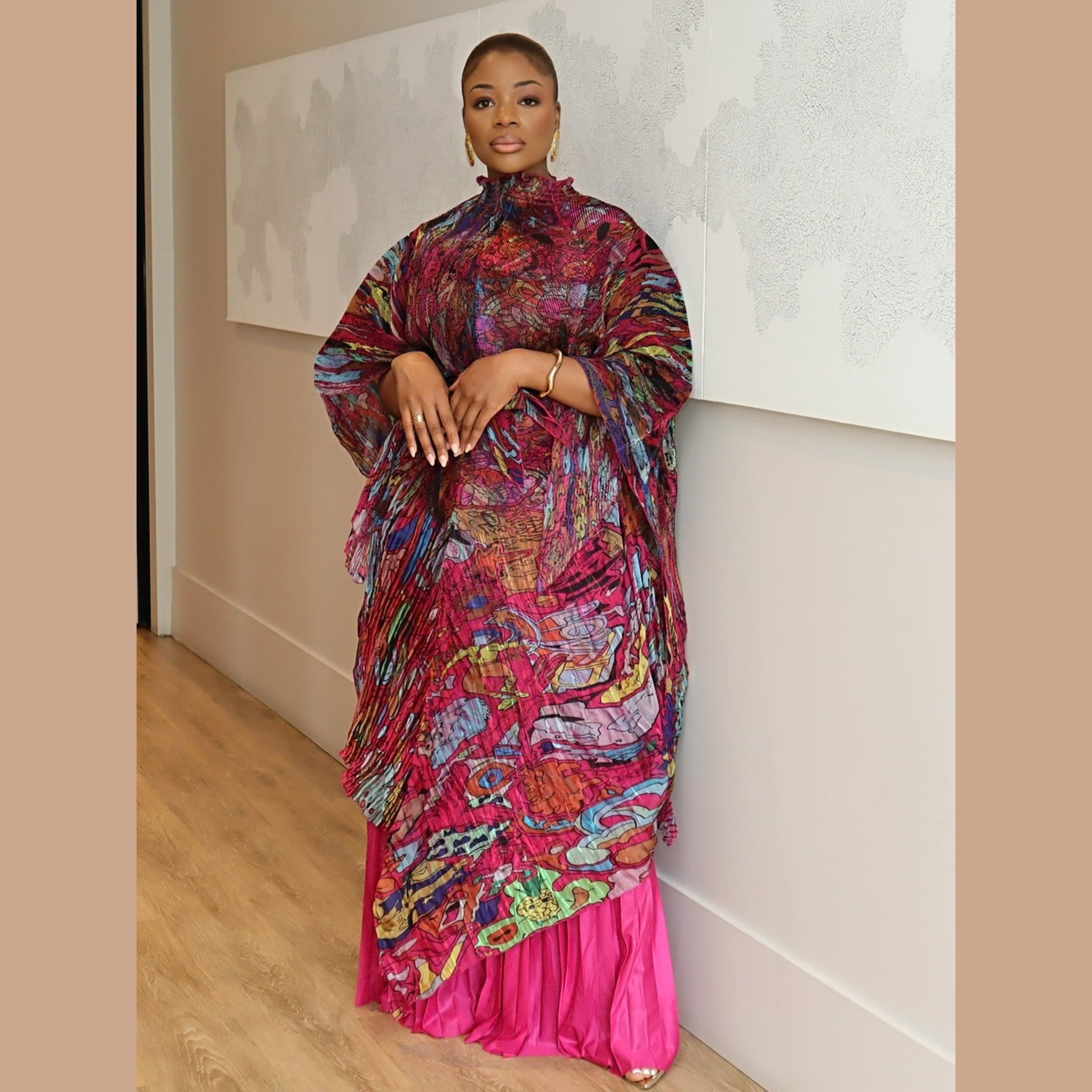 Frida Pant Set (Burgundy) (SAMPLE)