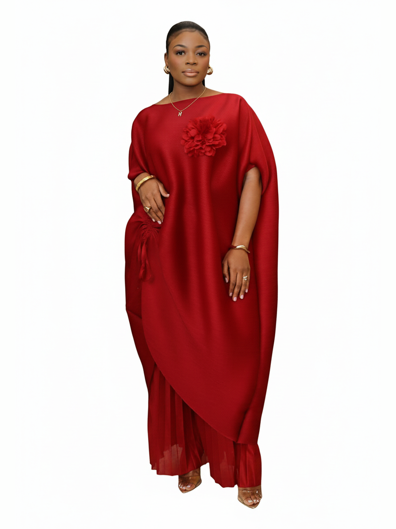 Sheila Pant Set Red - White Background