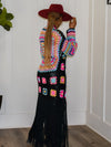 Full of Color Crochet Cardigan (Black) - Ninth and Maple Outerwear
