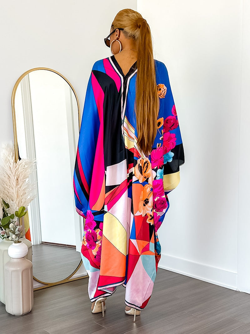 Ocean Bliss Kimono Dress (Blue) - Ninth and Maple Kimono
