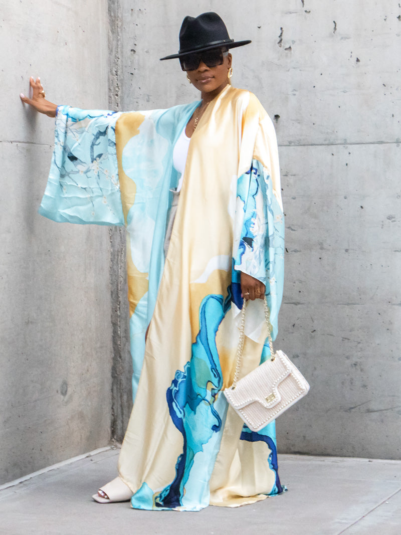 Santorini Kimono - Ninth and Maple Kimono