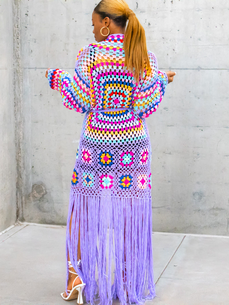 Crochet Vest - Purple