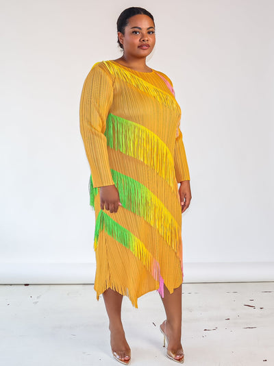 Sara Fringe Dress - Ninth and Maple