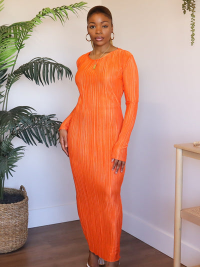 Katie Pleated Dress - Ninth and Maple