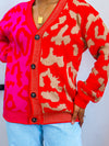 Lydia Color block leopard cardigan - Ninth and Maple